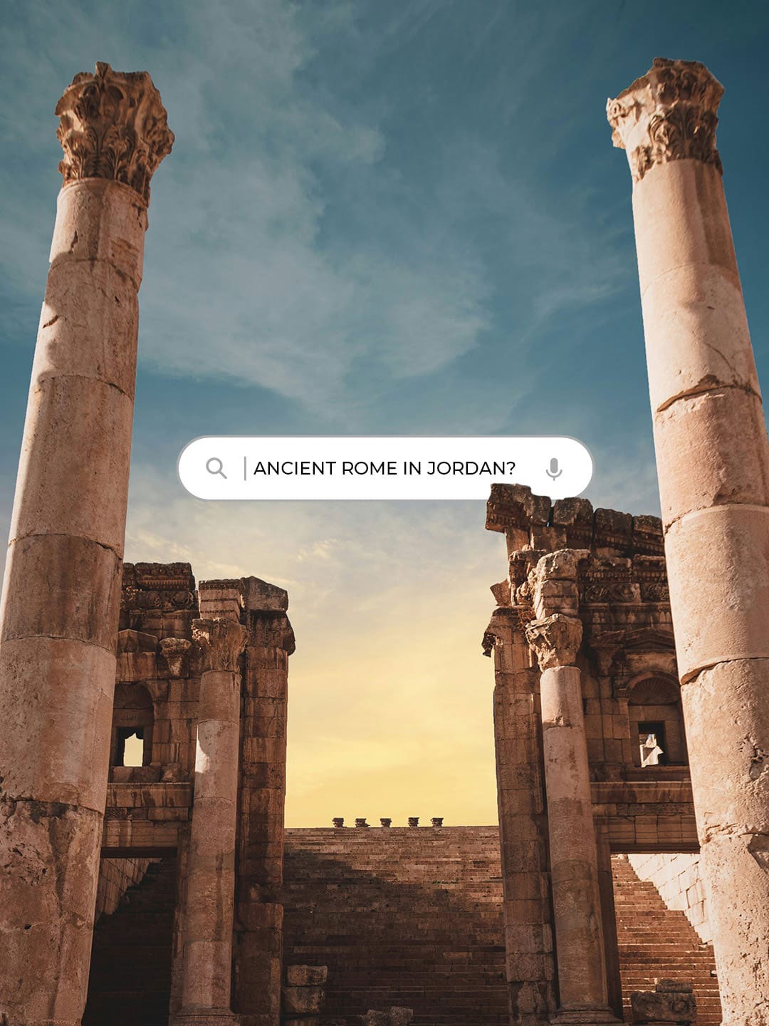 Ancient Rome in Jordan - Jerash Roman columns